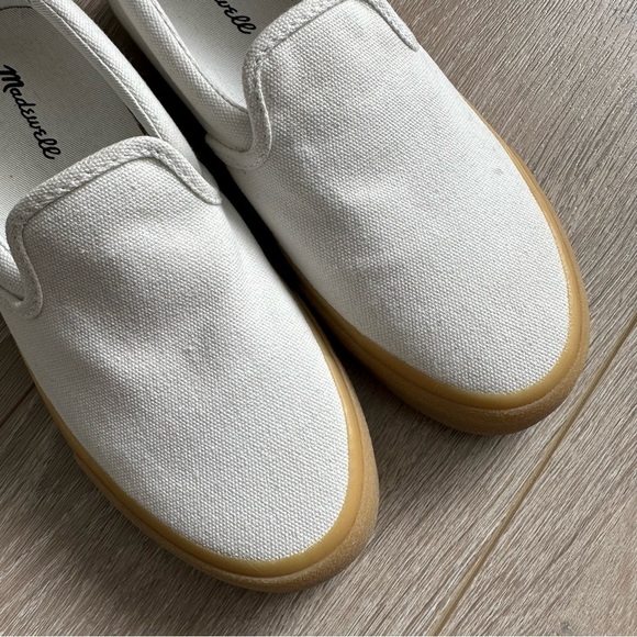 Madewell Shoes Sidewalk Slip-On Sneakers in Recycled Canvas White 6 - Picture 6 of 12